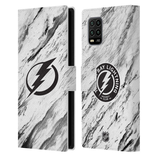 NHL Tampa Bay Lightning Marble Leather Book Wallet Case Cover For Xiaomi Mi 10 Lite 5G