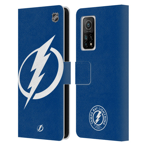 NHL Tampa Bay Lightning Oversized Leather Book Wallet Case Cover For Xiaomi Mi 10T 5G