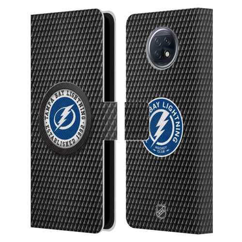 NHL Tampa Bay Lightning Puck Texture Leather Book Wallet Case Cover For Xiaomi Redmi Note 9T 5G