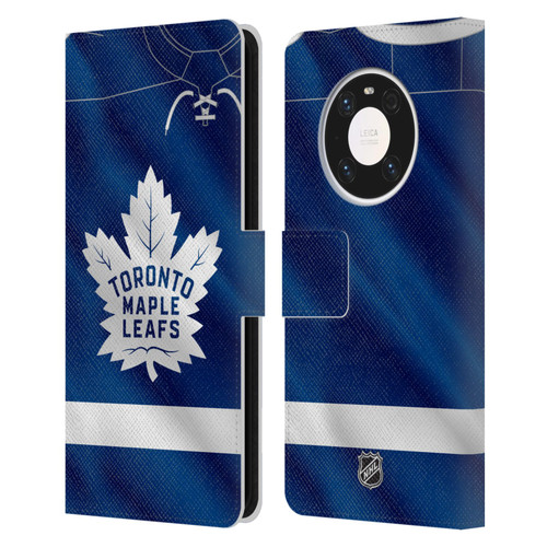 NHL Toronto Maple Leafs Jersey Leather Book Wallet Case Cover For Huawei Mate 40 Pro 5G