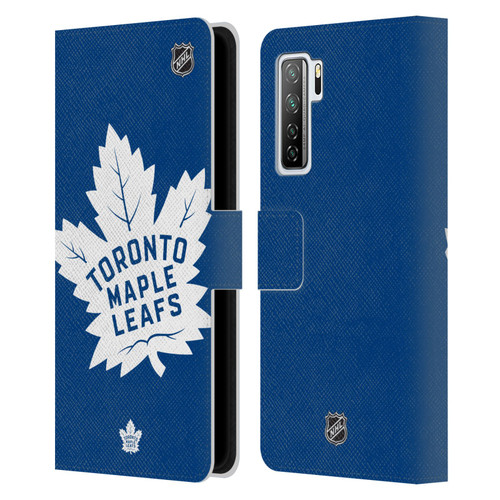 NHL Toronto Maple Leafs Oversized Leather Book Wallet Case Cover For Huawei Nova 7 SE/P40 Lite 5G