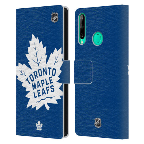 NHL Toronto Maple Leafs Oversized Leather Book Wallet Case Cover For Huawei P40 lite E