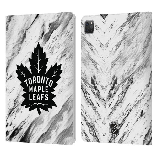 NHL Toronto Maple Leafs Marble Leather Book Wallet Case Cover For Apple iPad Pro 11 2020 / 2021 / 2022