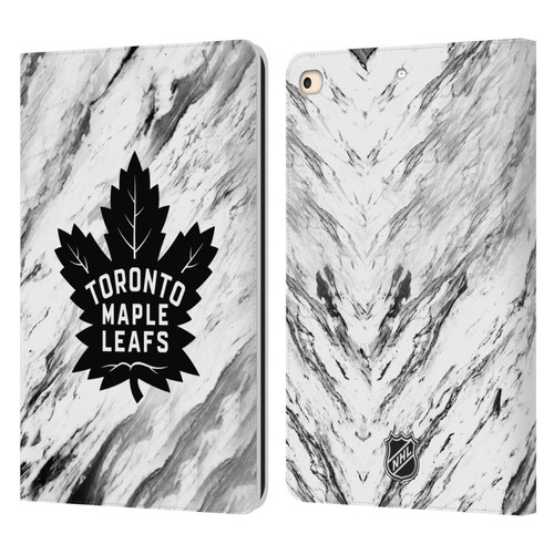 NHL Toronto Maple Leafs Marble Leather Book Wallet Case Cover For Apple iPad 9.7 2017 / iPad 9.7 2018