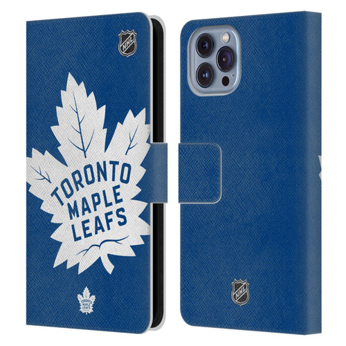NHL Toronto Maple Leafs Oversized Leather Book Wallet Case Cover For Apple iPhone 14