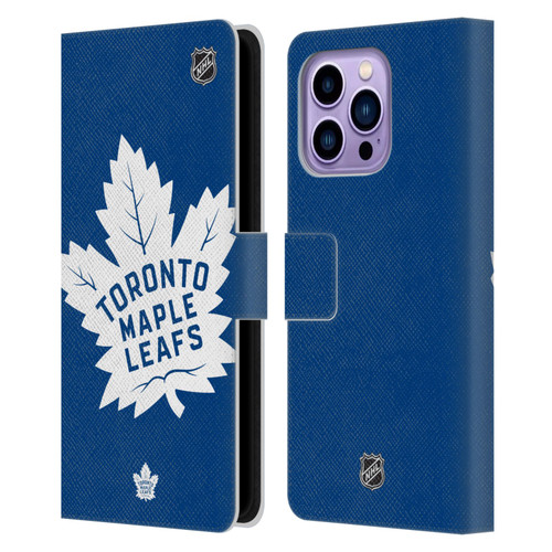 NHL Toronto Maple Leafs Oversized Leather Book Wallet Case Cover For Apple iPhone 14 Pro Max