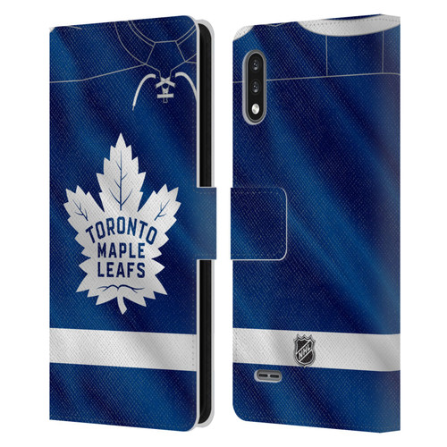 NHL Toronto Maple Leafs Jersey Leather Book Wallet Case Cover For LG K22