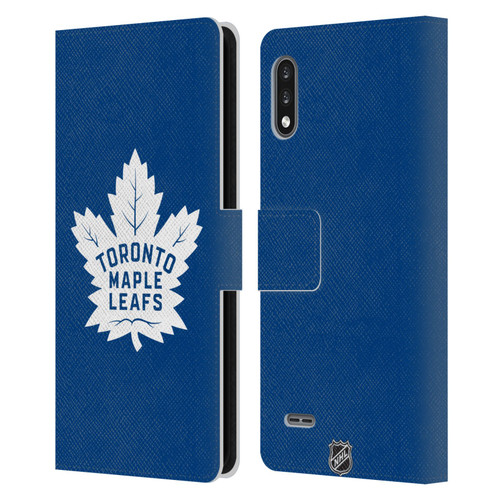 NHL Toronto Maple Leafs Plain Leather Book Wallet Case Cover For LG K22