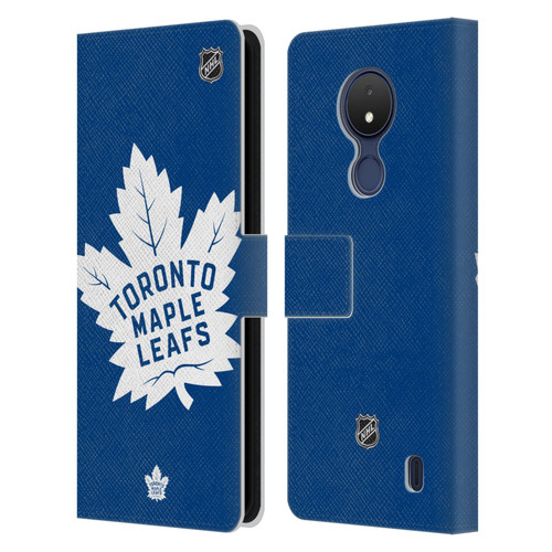 NHL Toronto Maple Leafs Oversized Leather Book Wallet Case Cover For Nokia C21