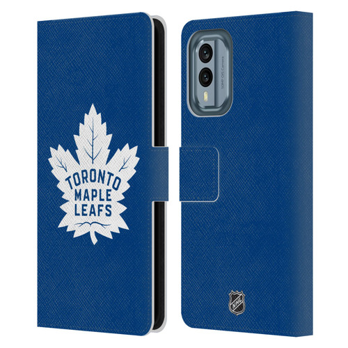 NHL Toronto Maple Leafs Plain Leather Book Wallet Case Cover For Nokia X30