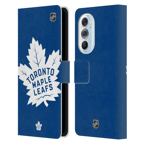 NHL Toronto Maple Leafs Oversized Leather Book Wallet Case Cover For Motorola Edge X30