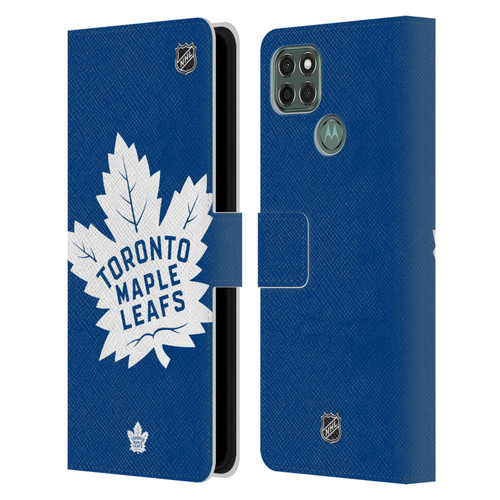 NHL Toronto Maple Leafs Oversized Leather Book Wallet Case Cover For Motorola Moto G9 Power