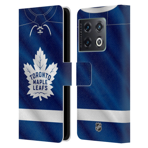 NHL Toronto Maple Leafs Jersey Leather Book Wallet Case Cover For OnePlus 10 Pro