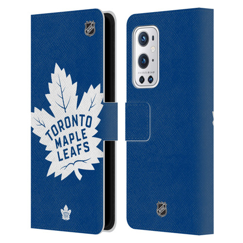 NHL Toronto Maple Leafs Oversized Leather Book Wallet Case Cover For OnePlus 9 Pro