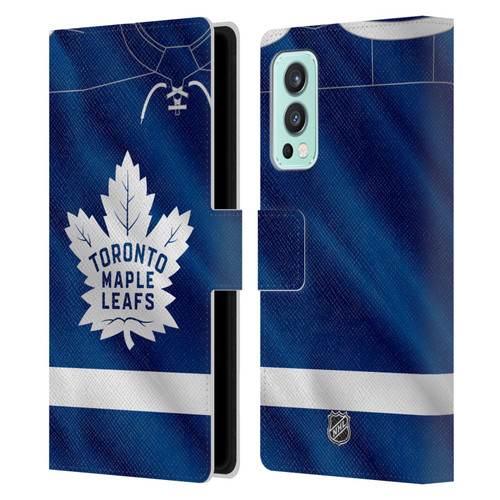 NHL Toronto Maple Leafs Jersey Leather Book Wallet Case Cover For OnePlus Nord 2 5G