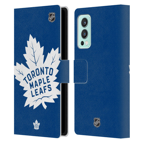 NHL Toronto Maple Leafs Oversized Leather Book Wallet Case Cover For OnePlus Nord 2 5G