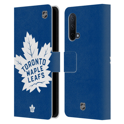 NHL Toronto Maple Leafs Oversized Leather Book Wallet Case Cover For OnePlus Nord CE 5G