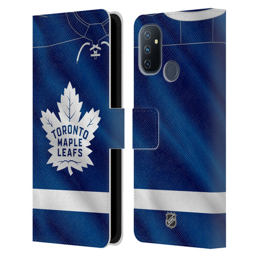 NHL Toronto Maple Leafs Jersey Leather Book Wallet Case Cover For OnePlus Nord N100