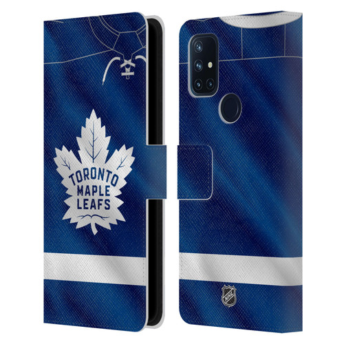 NHL Toronto Maple Leafs Jersey Leather Book Wallet Case Cover For OnePlus Nord N10 5G