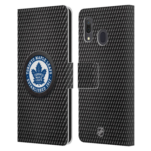 NHL Toronto Maple Leafs Puck Texture Leather Book Wallet Case Cover For Samsung Galaxy A33 5G (2022)