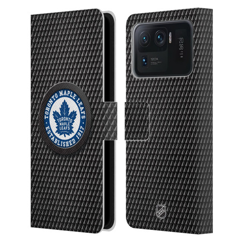 NHL Toronto Maple Leafs Puck Texture Leather Book Wallet Case Cover For Xiaomi Mi 11 Ultra