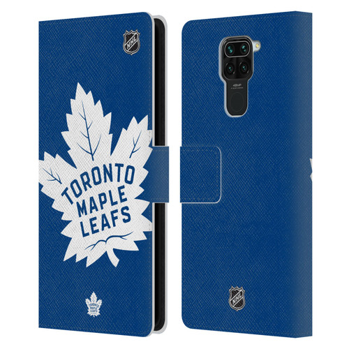 NHL Toronto Maple Leafs Oversized Leather Book Wallet Case Cover For Xiaomi Redmi Note 9 / Redmi 10X 4G