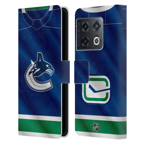 NHL Vancouver Canucks Jersey Leather Book Wallet Case Cover For OnePlus 10 Pro