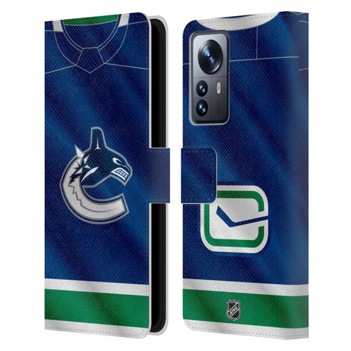 NHL Vancouver Canucks Jersey Leather Book Wallet Case Cover For Xiaomi 12 Pro