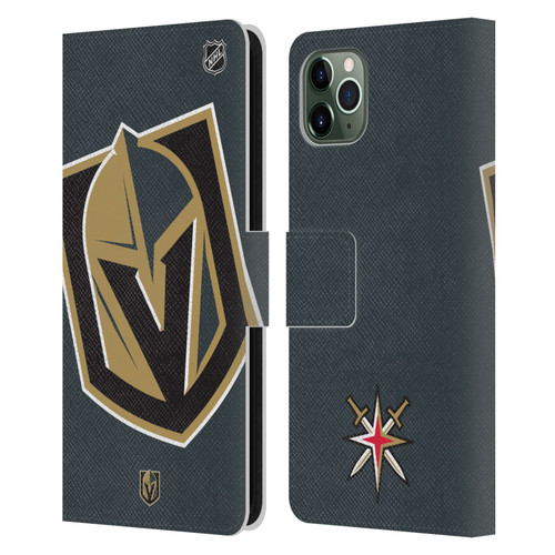 NHL Vegas Golden Knights Oversized Leather Book Wallet Case Cover For Apple iPhone 11 Pro Max