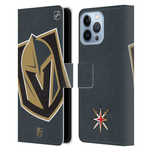 NHL Vegas Golden Knights Oversized Leather Book Wallet Case Cover For Apple iPhone 13 Pro Max