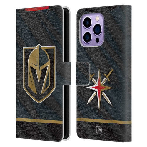 NHL Vegas Golden Knights Jersey Leather Book Wallet Case Cover For Apple iPhone 14 Pro Max