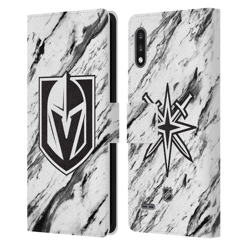 NHL Vegas Golden Knights Marble Leather Book Wallet Case Cover For LG K22