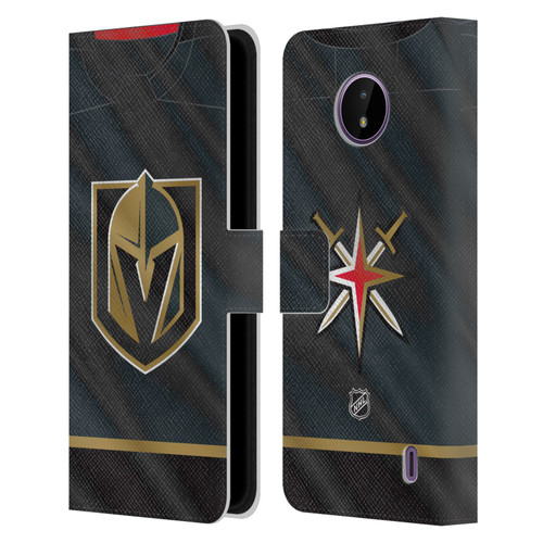 NHL Vegas Golden Knights Jersey Leather Book Wallet Case Cover For Nokia C10 / C20