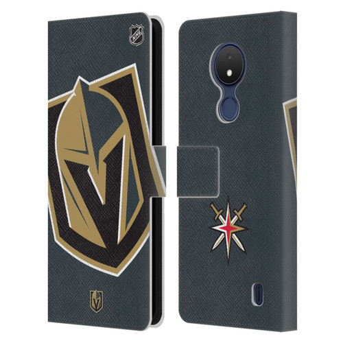 NHL Vegas Golden Knights Oversized Leather Book Wallet Case Cover For Nokia C21