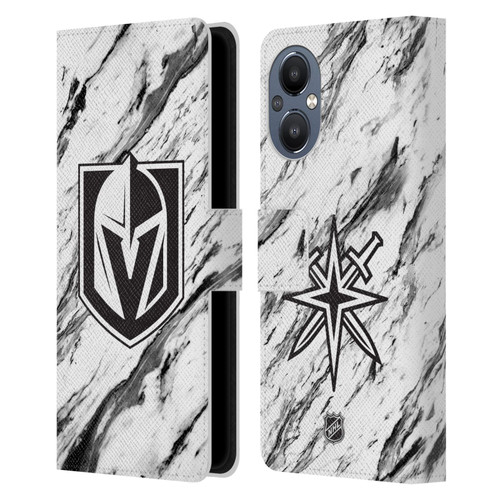 NHL Vegas Golden Knights Marble Leather Book Wallet Case Cover For OnePlus Nord N20 5G