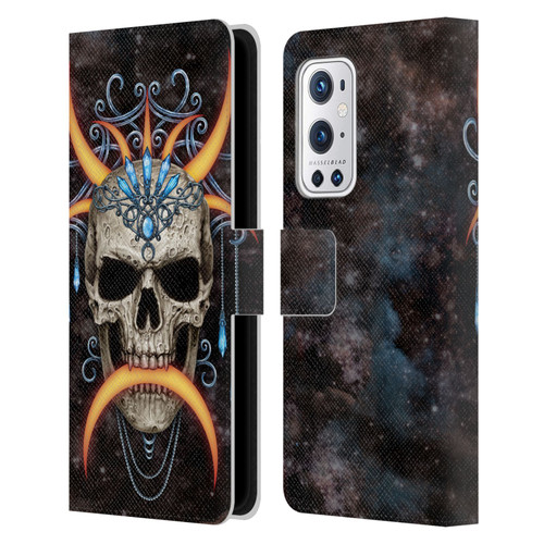 Sarah Richter Skulls Jewelry And Crown Universe Leather Book Wallet Case Cover For OnePlus 9 Pro