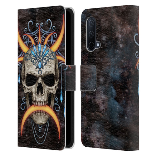 Sarah Richter Skulls Jewelry And Crown Universe Leather Book Wallet Case Cover For OnePlus Nord CE 5G