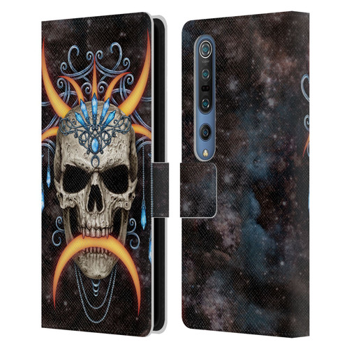 Sarah Richter Skulls Jewelry And Crown Universe Leather Book Wallet Case Cover For Xiaomi Mi 10 5G / Mi 10 Pro 5G