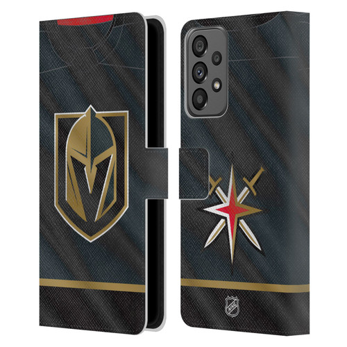 NHL Vegas Golden Knights Jersey Leather Book Wallet Case Cover For Samsung Galaxy A73 5G (2022)