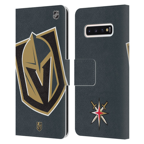 NHL Vegas Golden Knights Oversized Leather Book Wallet Case Cover For Samsung Galaxy S10