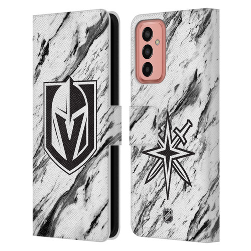 NHL Vegas Golden Knights Marble Leather Book Wallet Case Cover For Samsung Galaxy M13 (2022)