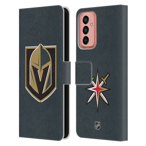 NHL Vegas Golden Knights Plain Leather Book Wallet Case Cover For Samsung Galaxy M13 (2022)