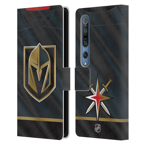 NHL Vegas Golden Knights Jersey Leather Book Wallet Case Cover For Xiaomi Mi 10 5G / Mi 10 Pro 5G