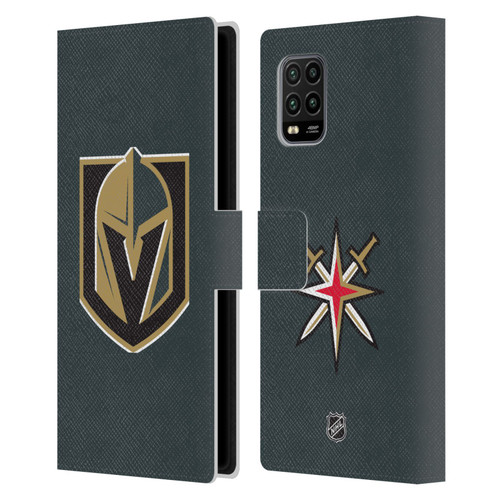 NHL Vegas Golden Knights Plain Leather Book Wallet Case Cover For Xiaomi Mi 10 Lite 5G