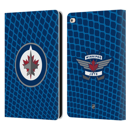 NHL Winnipeg Jets Net Pattern Leather Book Wallet Case Cover For Apple iPad Air 2 (2014)