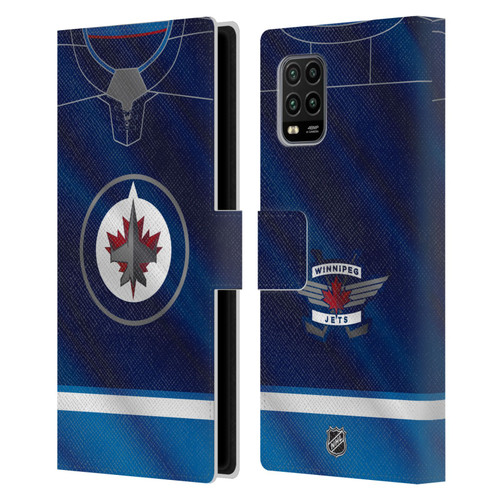 NHL Winnipeg Jets Jersey Leather Book Wallet Case Cover For Xiaomi Mi 10 Lite 5G