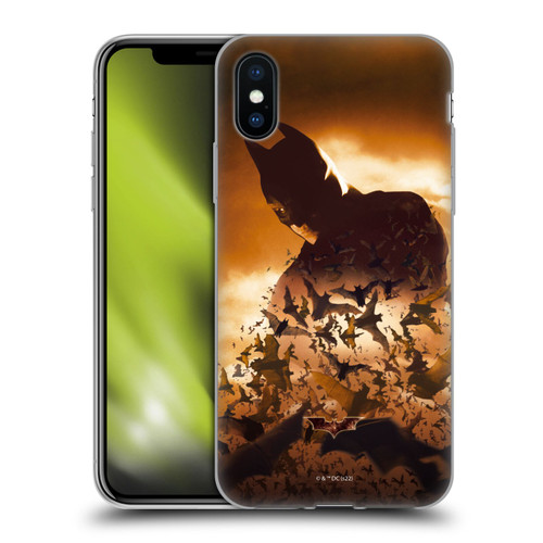 Batman Begins Graphics Poster Soft Gel Case for Apple iPhone X / iPhone XS