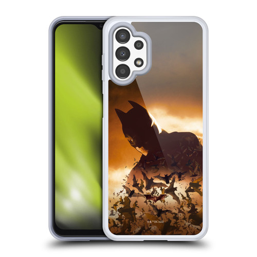 Batman Begins Graphics Poster Soft Gel Case for Samsung Galaxy A13 (2022)