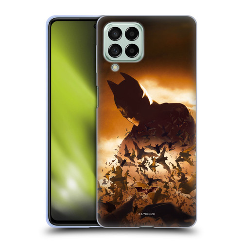 Batman Begins Graphics Poster Soft Gel Case for Samsung Galaxy M53 (2022)