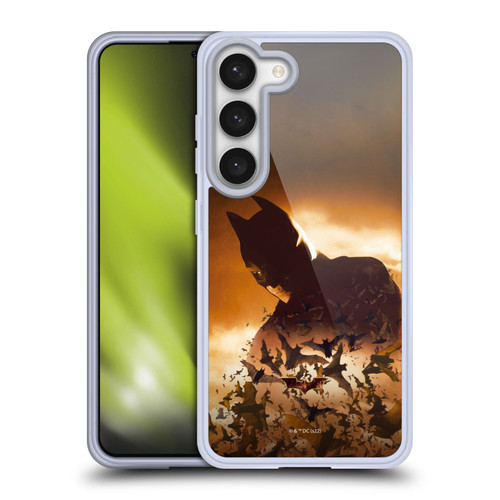 Batman Begins Graphics Poster Soft Gel Case for Samsung Galaxy S23 5G